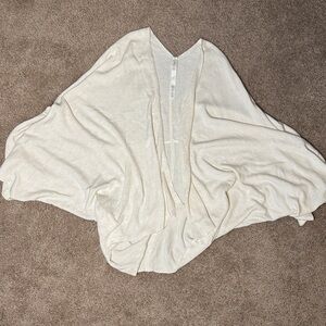 lululemon athletica Cream Ribbed V-Neck Cardigan